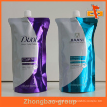 Gravure Printing nylon stand up reusable bag for shampoo 400ml/500ml